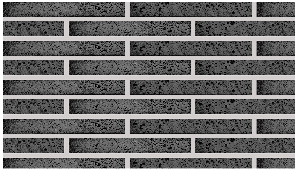  현무암 롱브릭타일 블랙