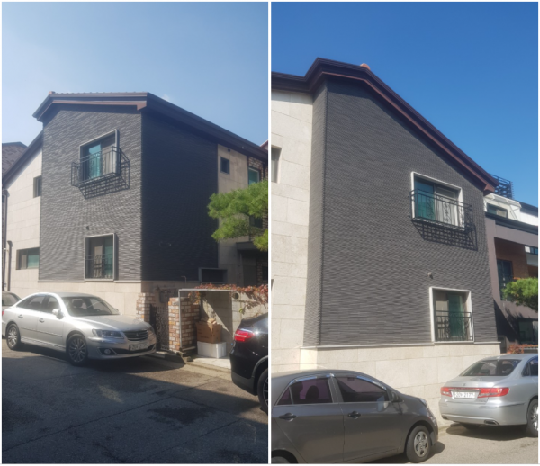 외장세라믹타일 호소와리보더 시공 사례